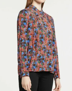 Femme Suncoo Tops Et Blouses^Blouse Livia imprimée marron/bleu