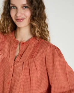 Blouse Léonie rouge-The Korner Discount