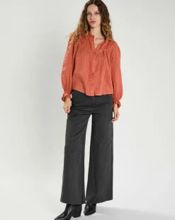 Blouse Léonie rouge-The Korner Discount