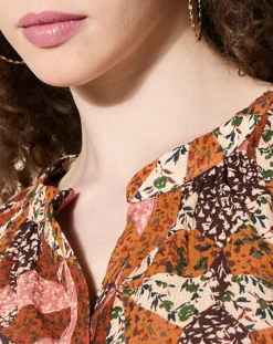 Blouse loose Partage paprika-Louizon Online