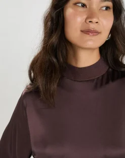 Blouse Mattie raisin-Lauren Vidal Discount