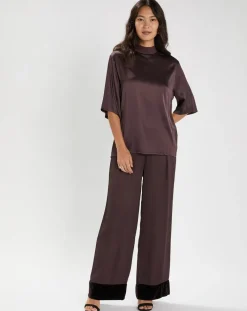 Blouse Mattie raisin-Lauren Vidal Discount
