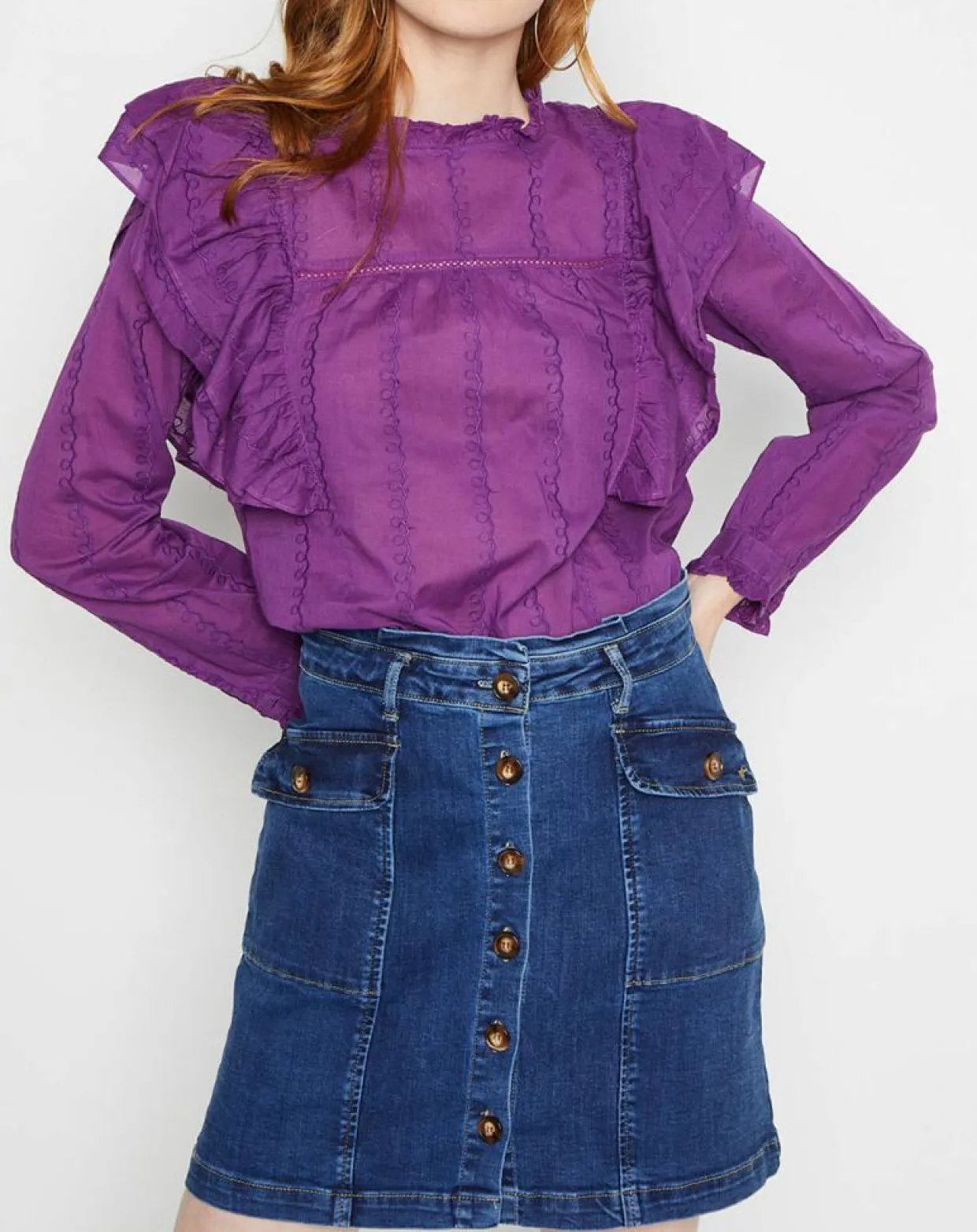 Blouse Neroli violet-La Petite Etoile