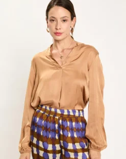 Blouse Nola havane-Lauren Vidal Discount
