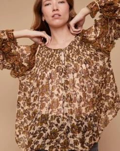 Femme Louizon Tops Et Blouses^Blouse Ottis imprimée vanille