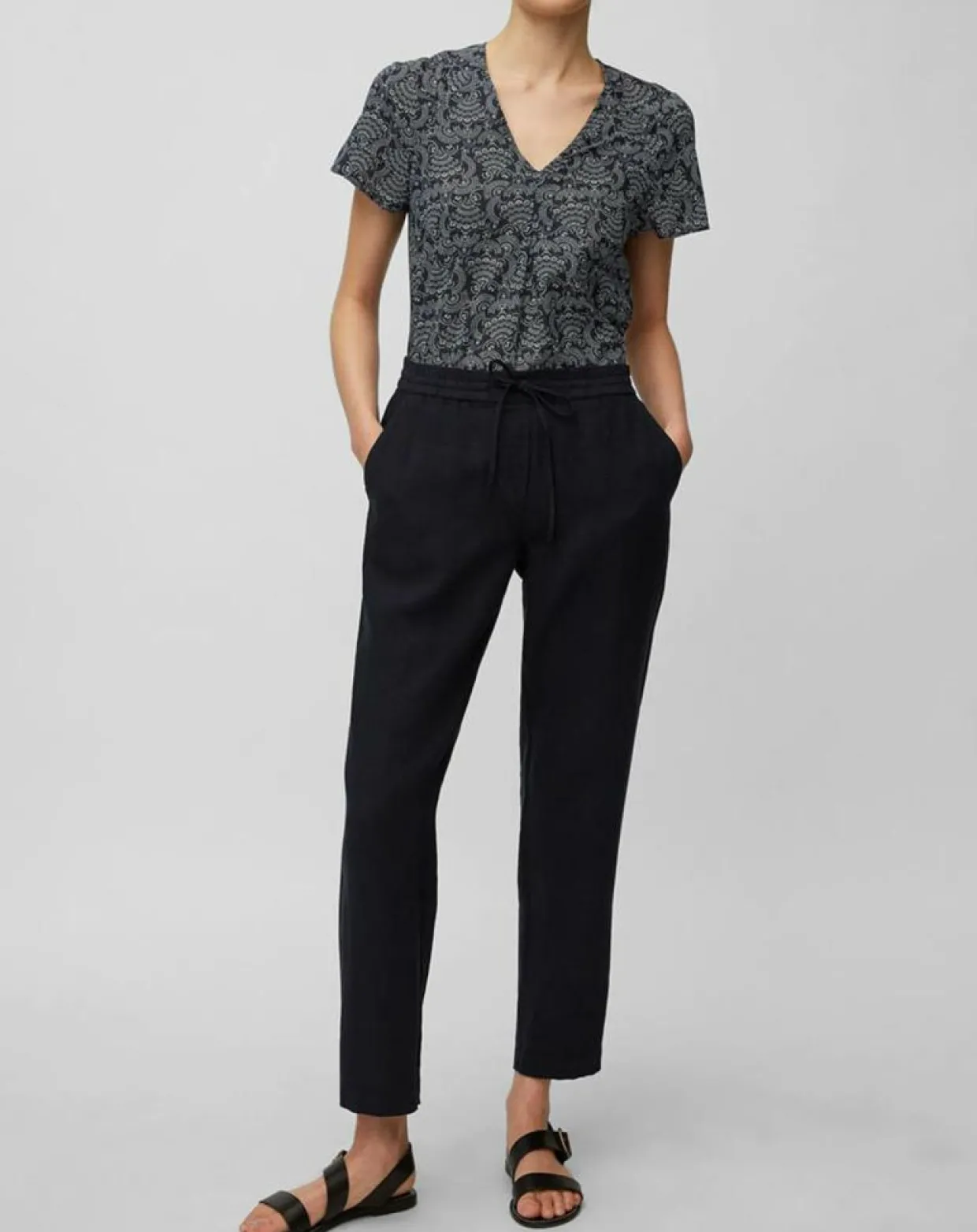 Blouse paisley imprimée bleu/blanc-Marc O'Polo Discount