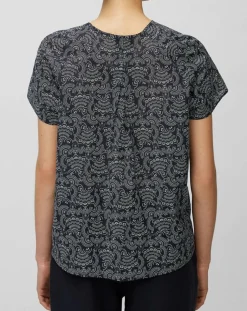 Blouse paisley imprimée bleu/blanc-Marc O'Polo Discount