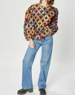Femme Manoush Tops Et Blouses^Blouse Patchwork 70 noire