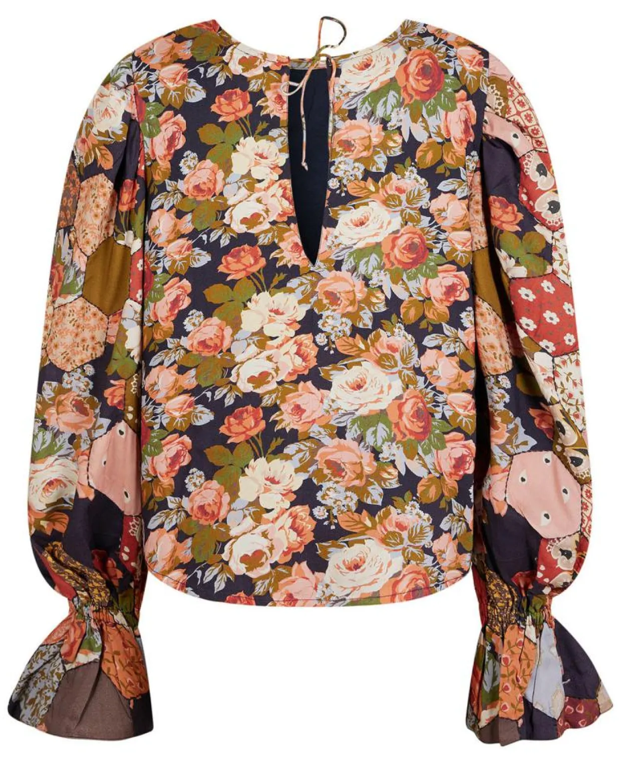 Blouse Patchwork encre-Manoush Sale
