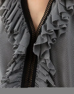 Blouse Paulette micro carreaux-Indies
