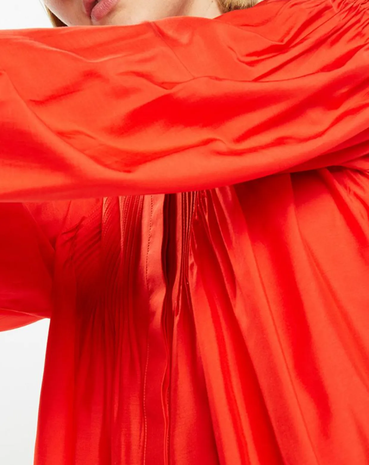 Blouse plissée Gado rouge-Galeries Lafayette Hot