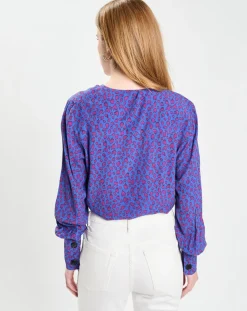 Femme Galeries Lafayette Tops Et Blouses^Blouse Print Tori bleu/violet