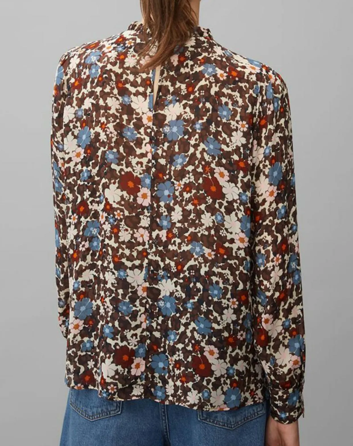 Femme Marc O'Polo Tops Et Blouses^Blouse Romantique Fleur marron/multicolore