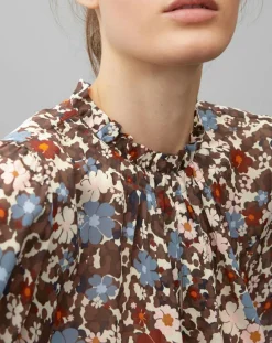 Femme Marc O'Polo Tops Et Blouses^Blouse Romantique Fleur marron/multicolore