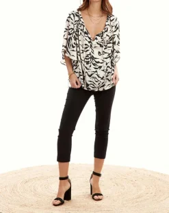 Blouse Store crème/noir-Lauren Vidal Best