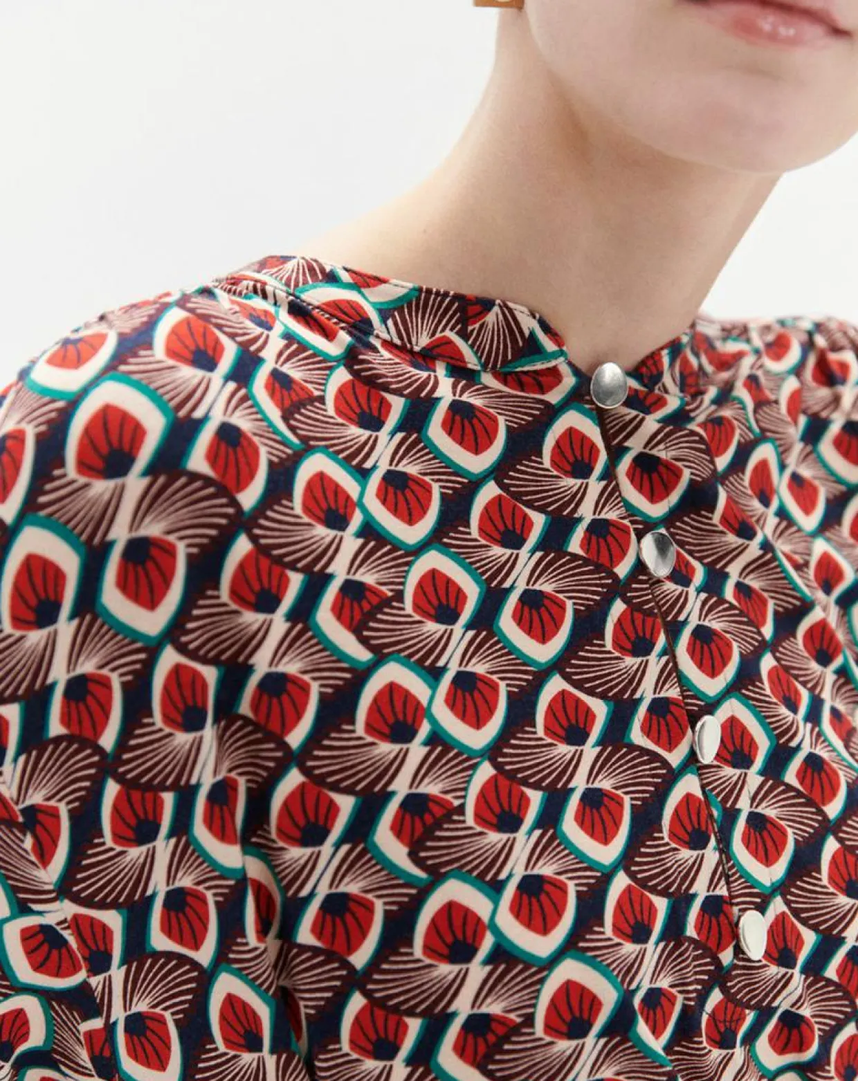 Femme Caroll Tops Et Blouses^Blouse Tess imprimée rouge