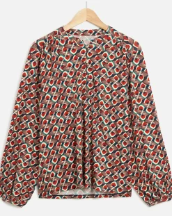 Femme Caroll Tops Et Blouses^Blouse Tess imprimée rouge