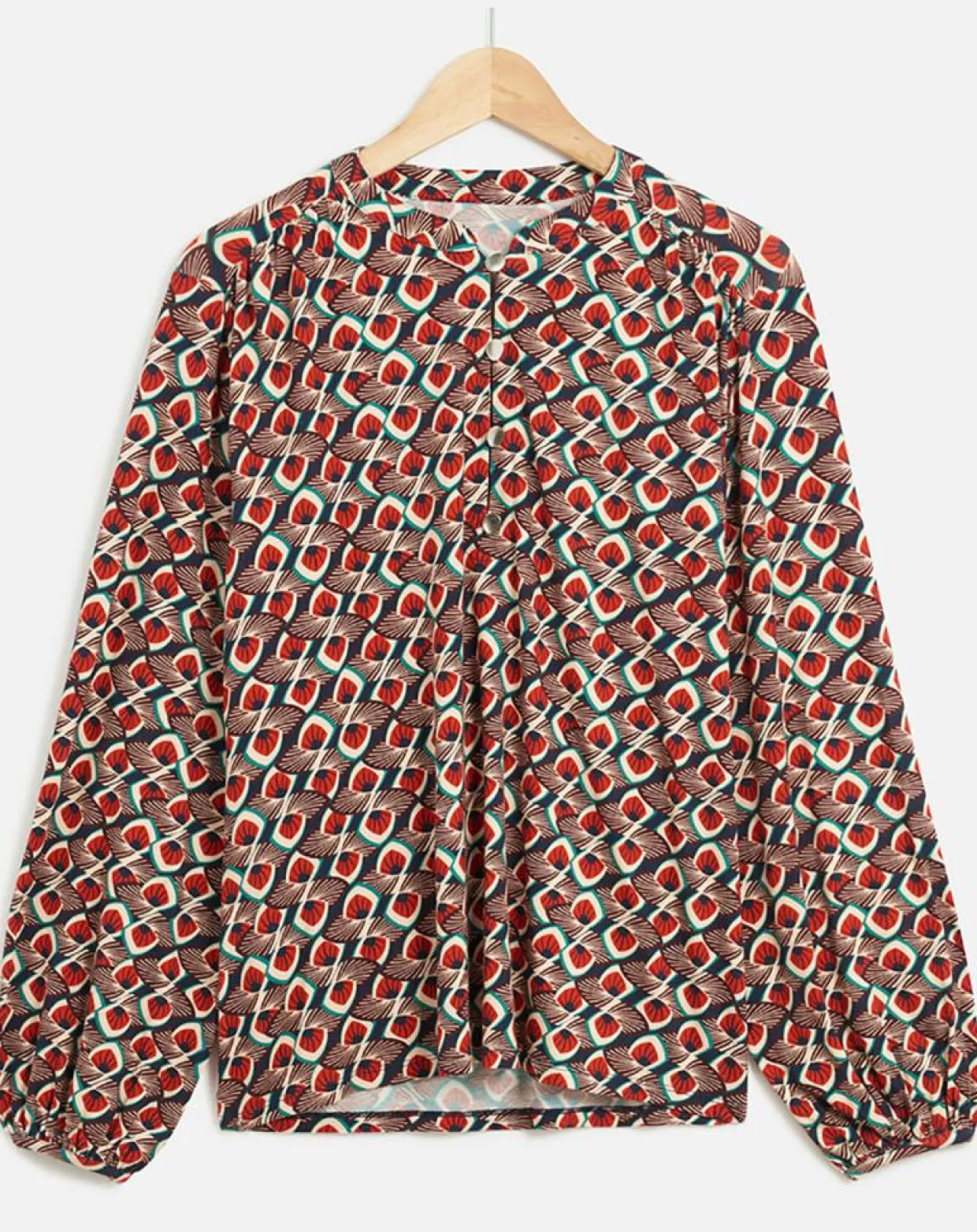 Femme Caroll Tops Et Blouses^Blouse Tess imprimée rouge