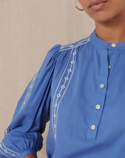 Blouse Tevy bleue-Garance Paris Hot