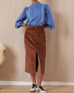 Blouse Tevy bleue-Garance Paris Hot