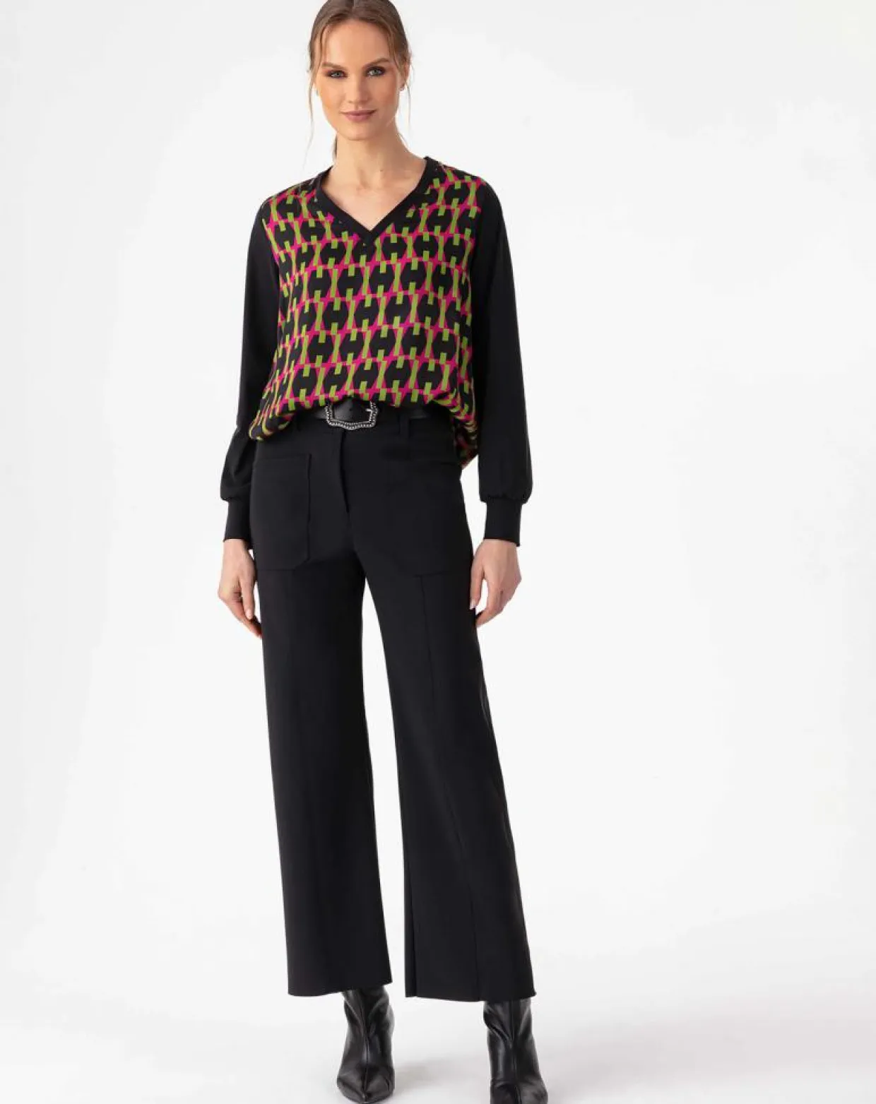 Blouse Winnie geometric-Indies Hot