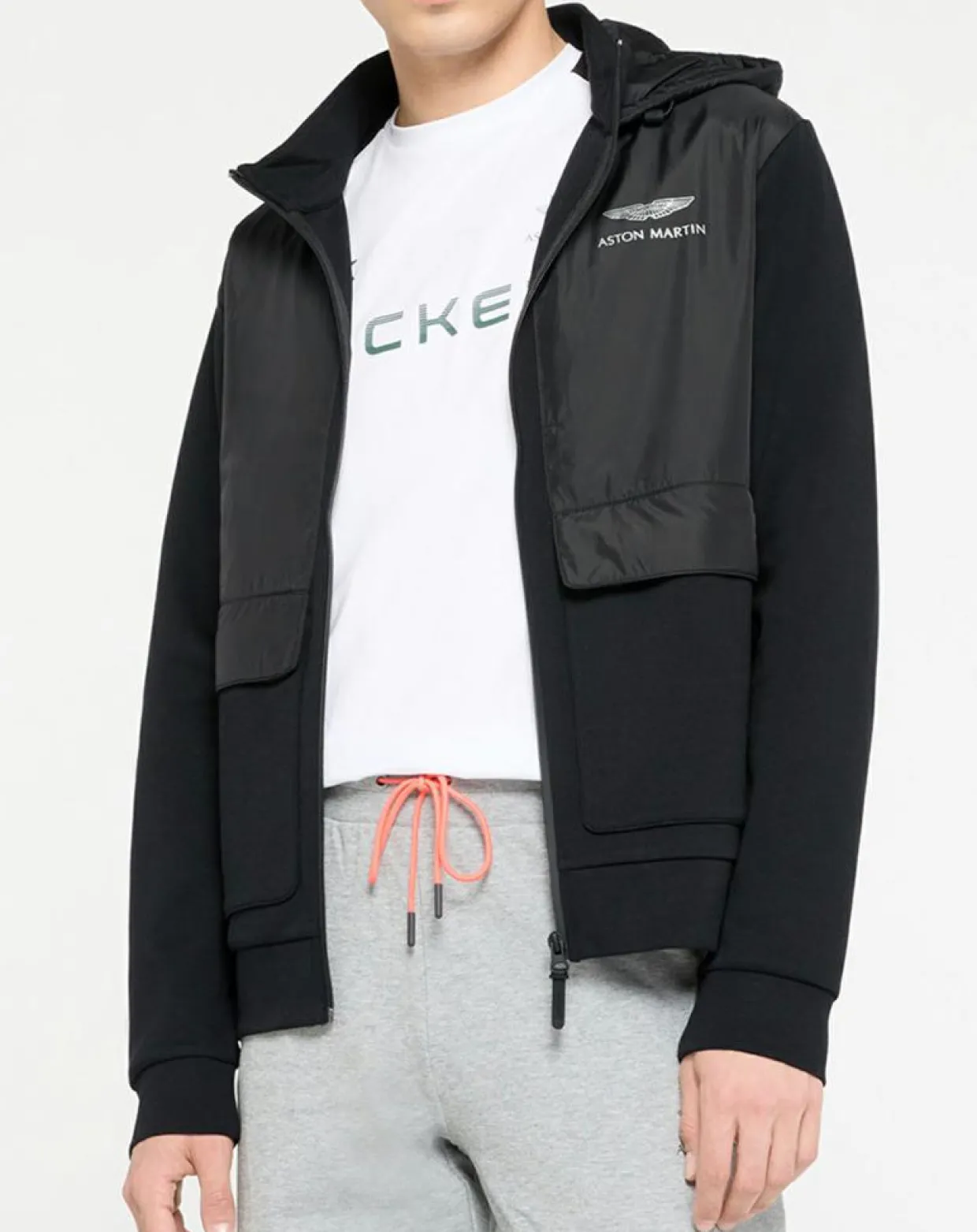 Blouson à capuche Media Aston Martin Racing noir-Hackett London Outlet