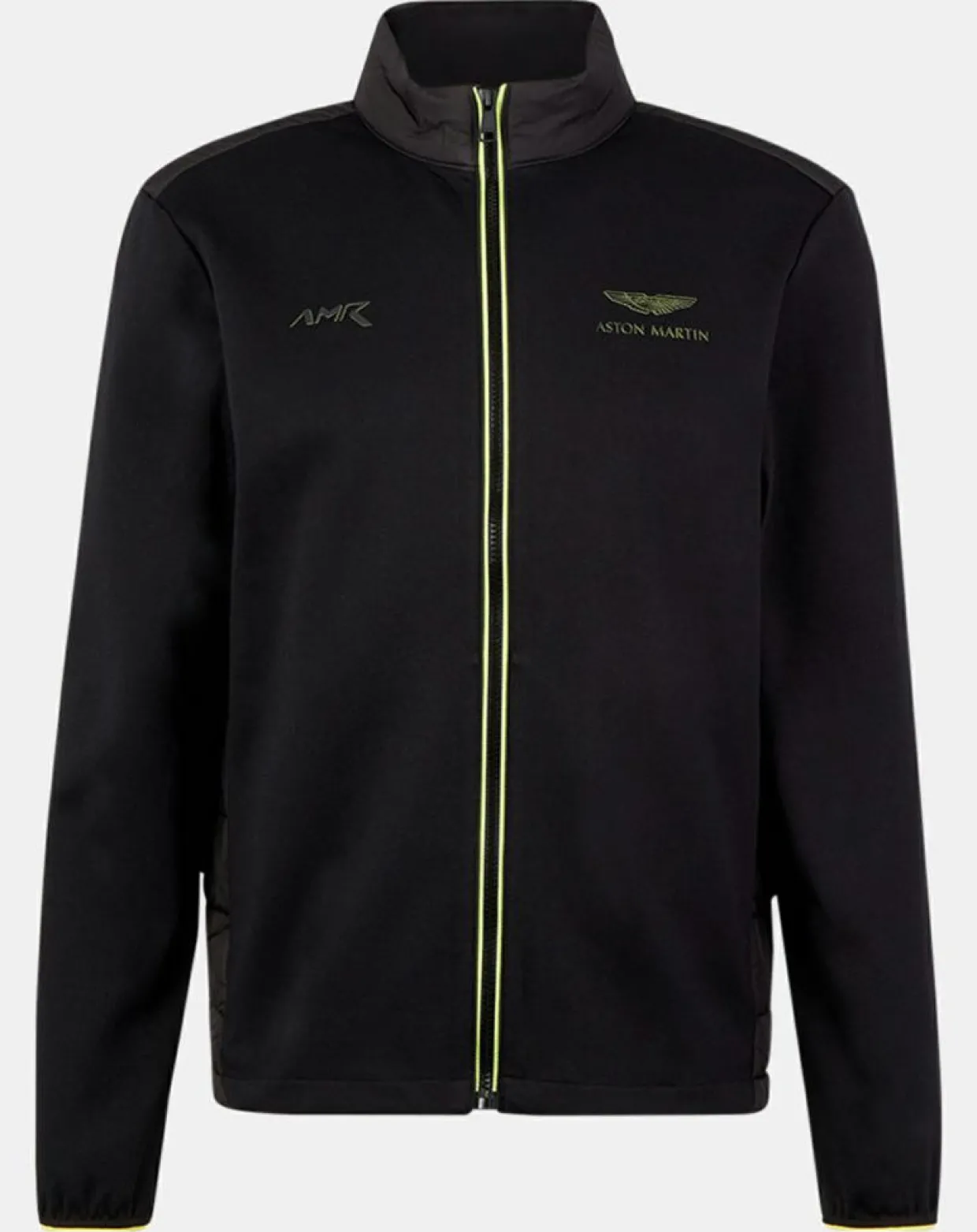 Blouson Aston Martin Racing Jersey bimatière noir-Hackett London