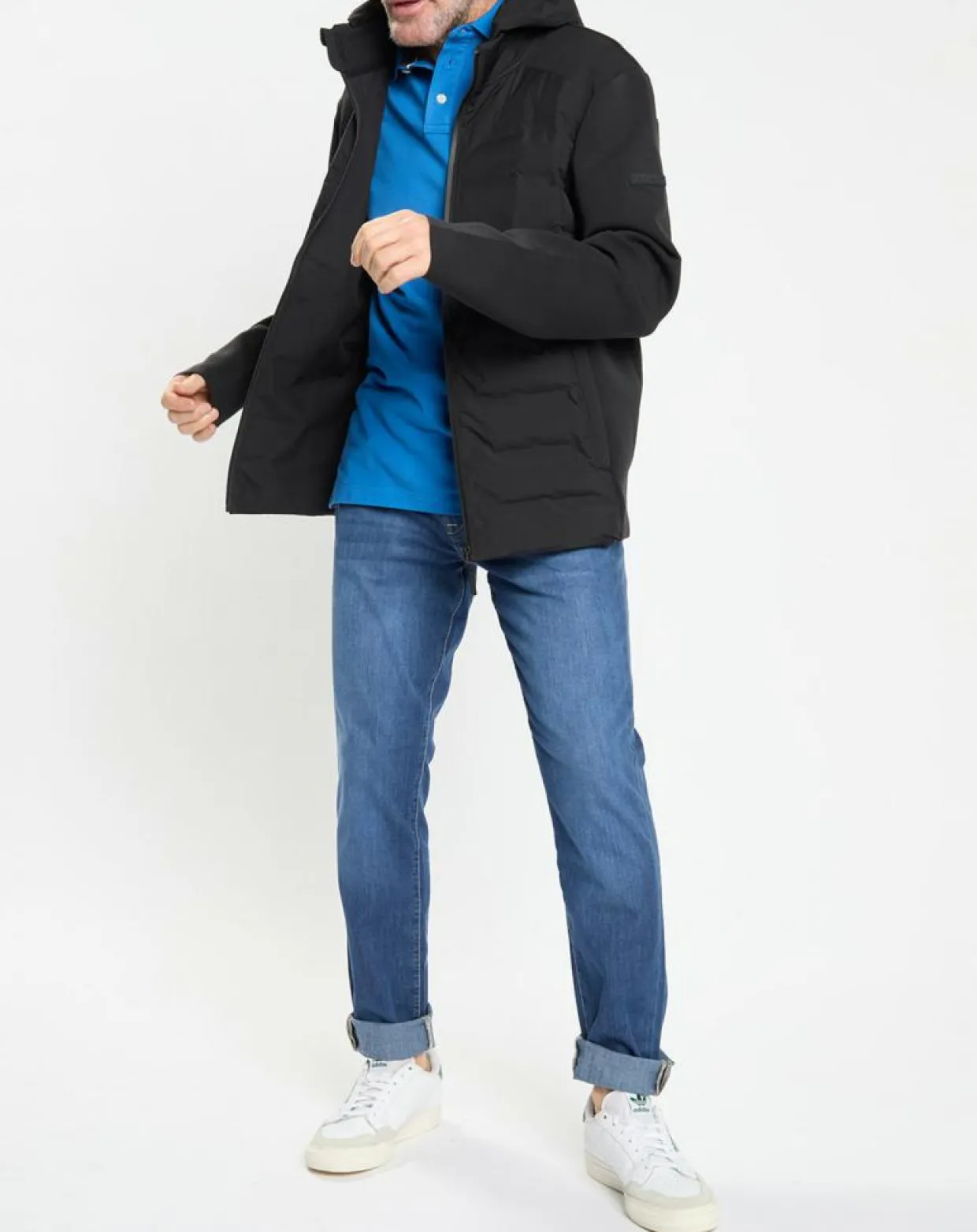 Homme Hackett London Vestes, Blousons^Blouson Bimatière à capuche jersey noir