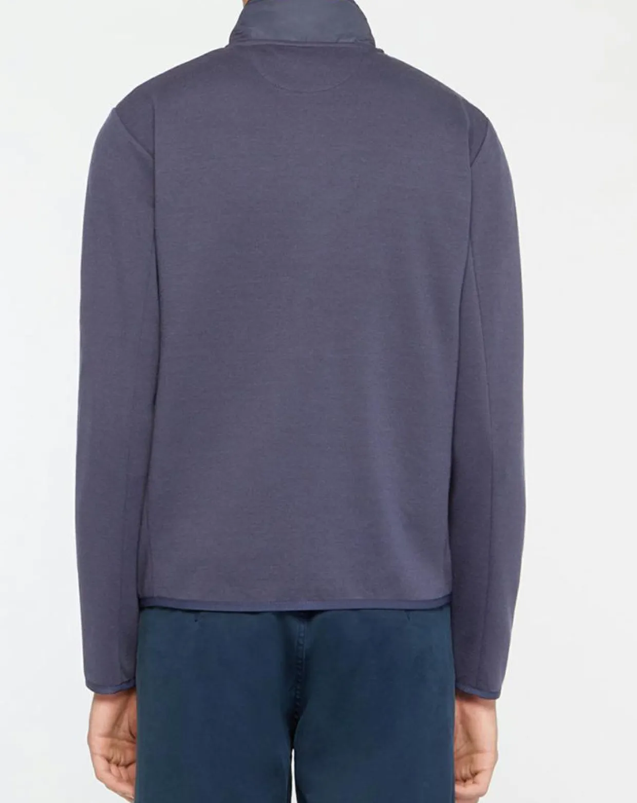 Blouson bi-matière bleu marine-Hackett London Discount