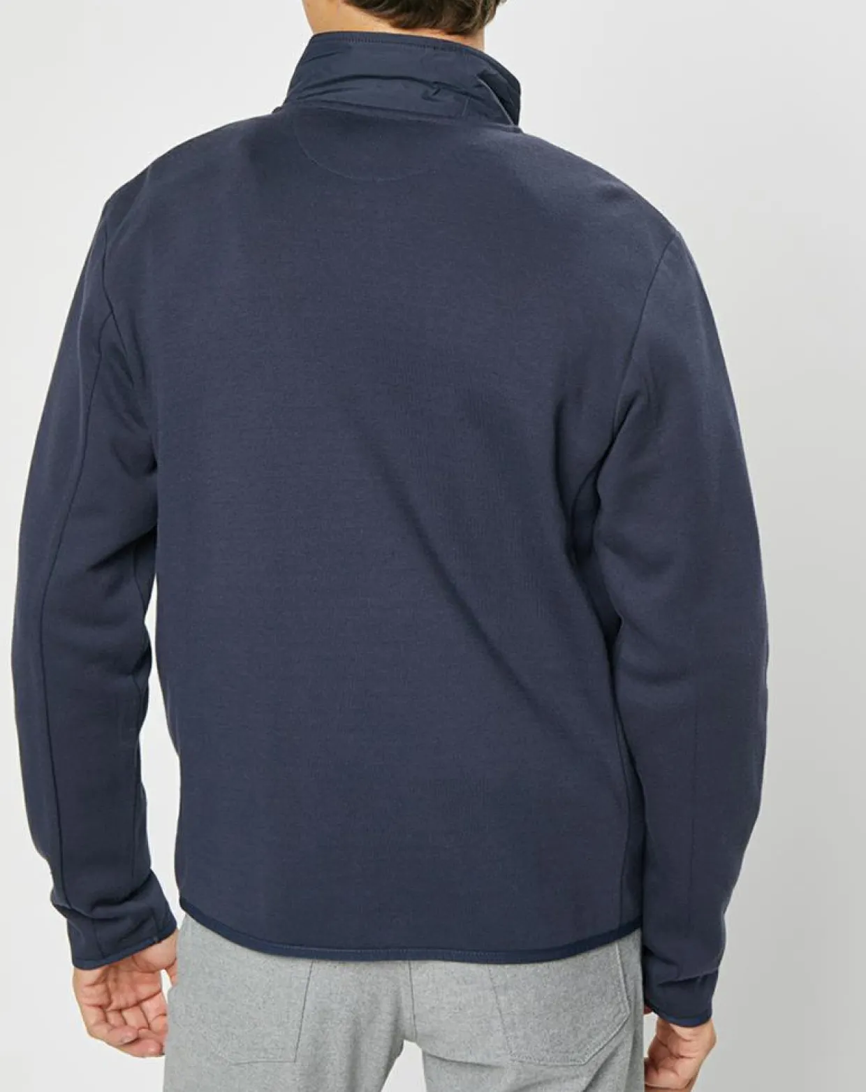 Blouson bi-matière bleu marine-Hackett London Discount