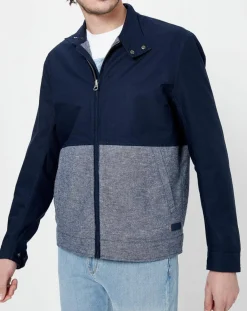 Homme Pepe Jeans Vestes, Blousons^Blouson bimatière denim Tilos bleu marine