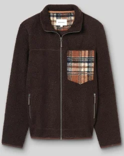 Blouson bouclette polaire Tharry chocolat-Devred Sale