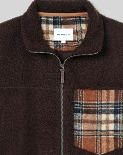 Blouson bouclette polaire Tharry chocolat-Devred Sale
