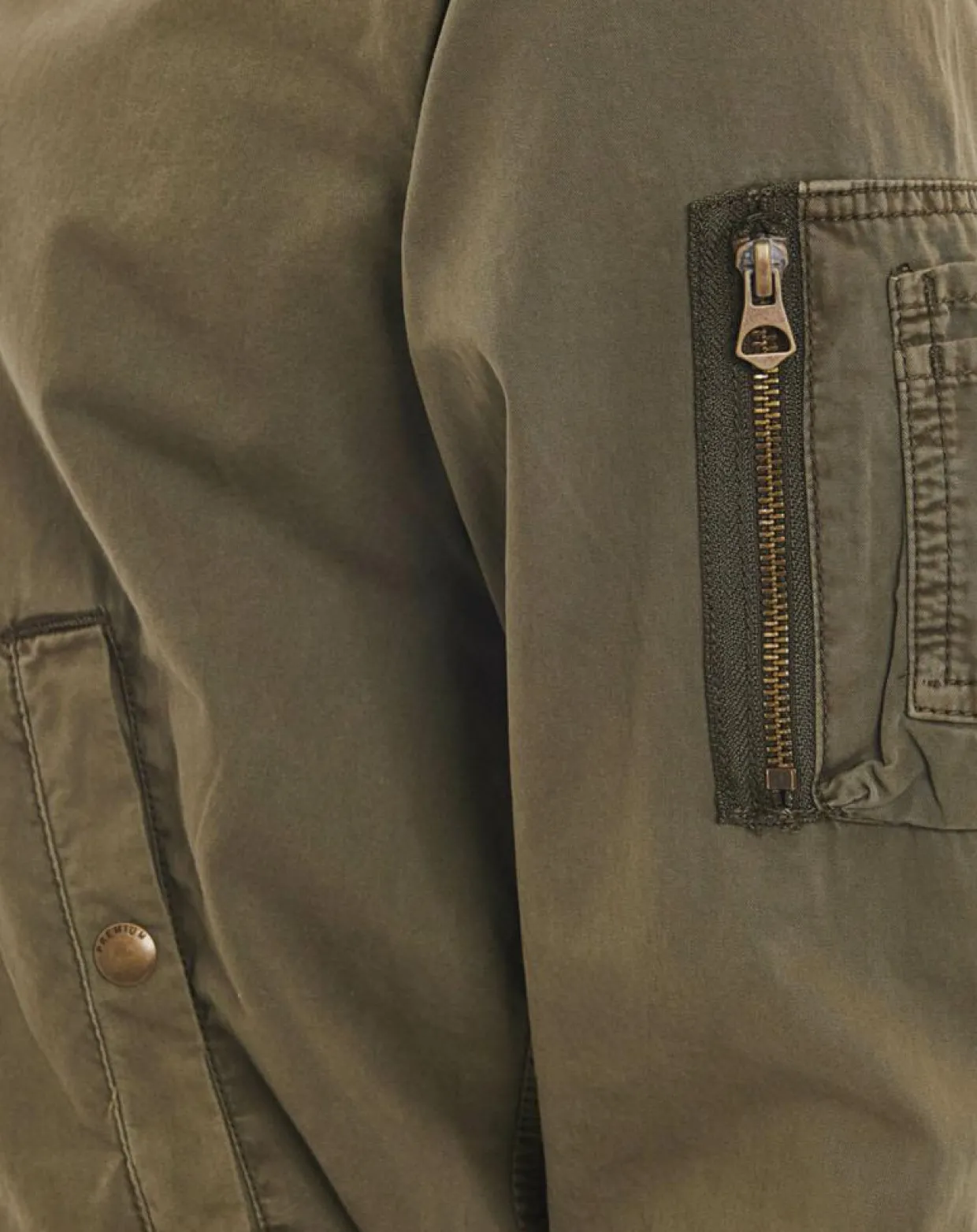Blouson Cotton Wash kaki-Jack & Jones Sale