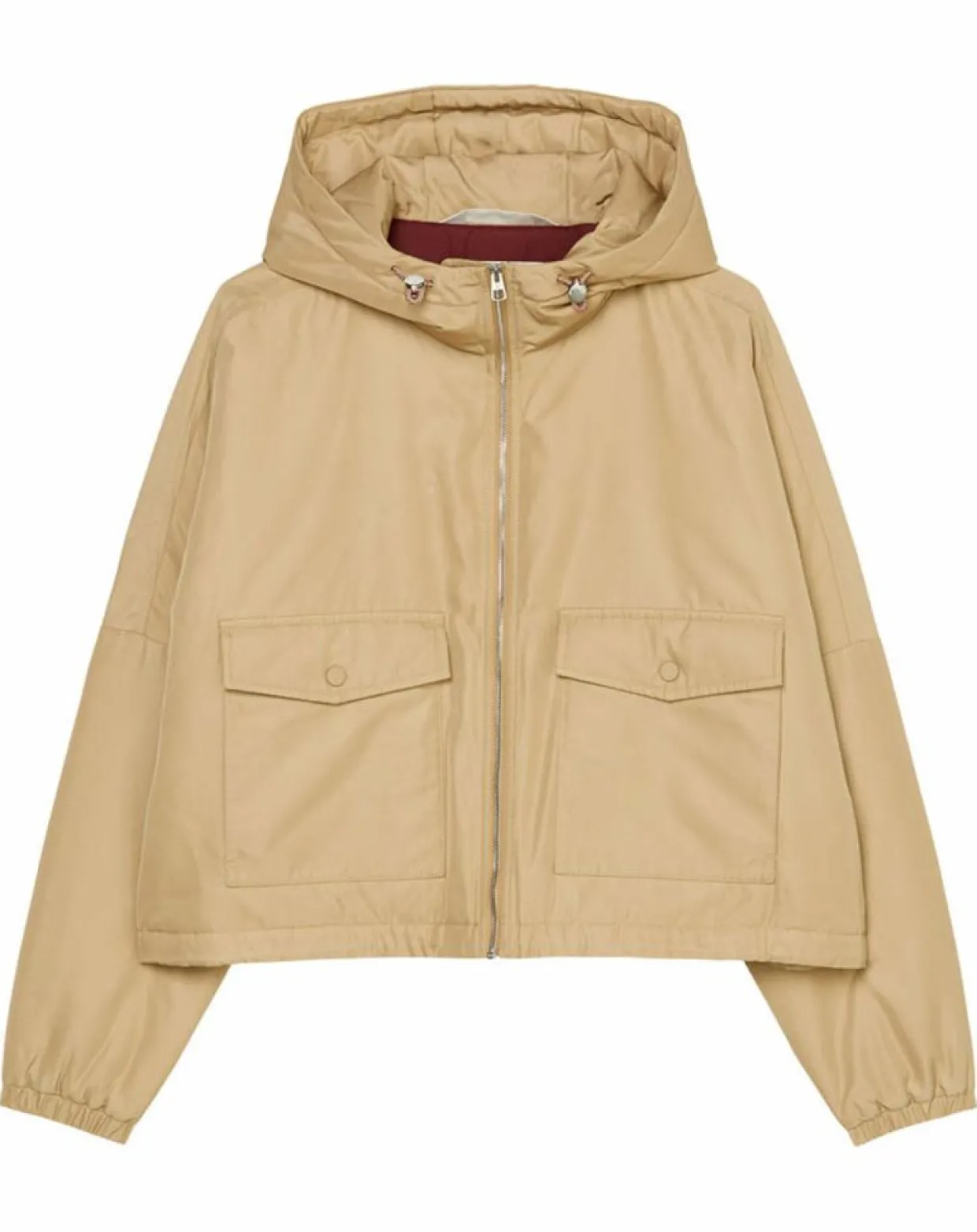 Blouson court à capuche poches zip beige-Marc O'Polo Online