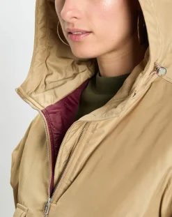 Blouson court à capuche poches zip beige-Marc O'Polo Online