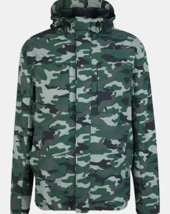 Blouson Déperlant Lawaypr vert/gris-Galeries Lafayette Hot