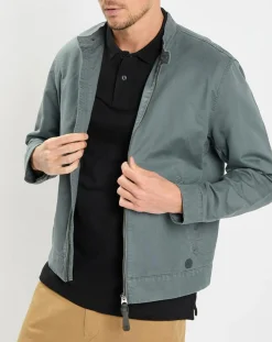 Homme Marc O'Polo Vestes, Blousons^Blouson en coton & lin kaki