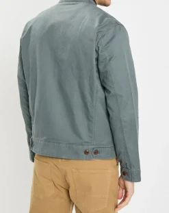 Homme Marc O'Polo Vestes, Blousons^Blouson en coton & lin kaki