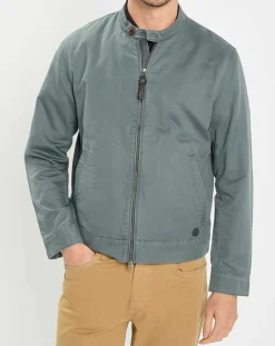 Homme Marc O'Polo Vestes, Blousons^Blouson en coton & lin kaki