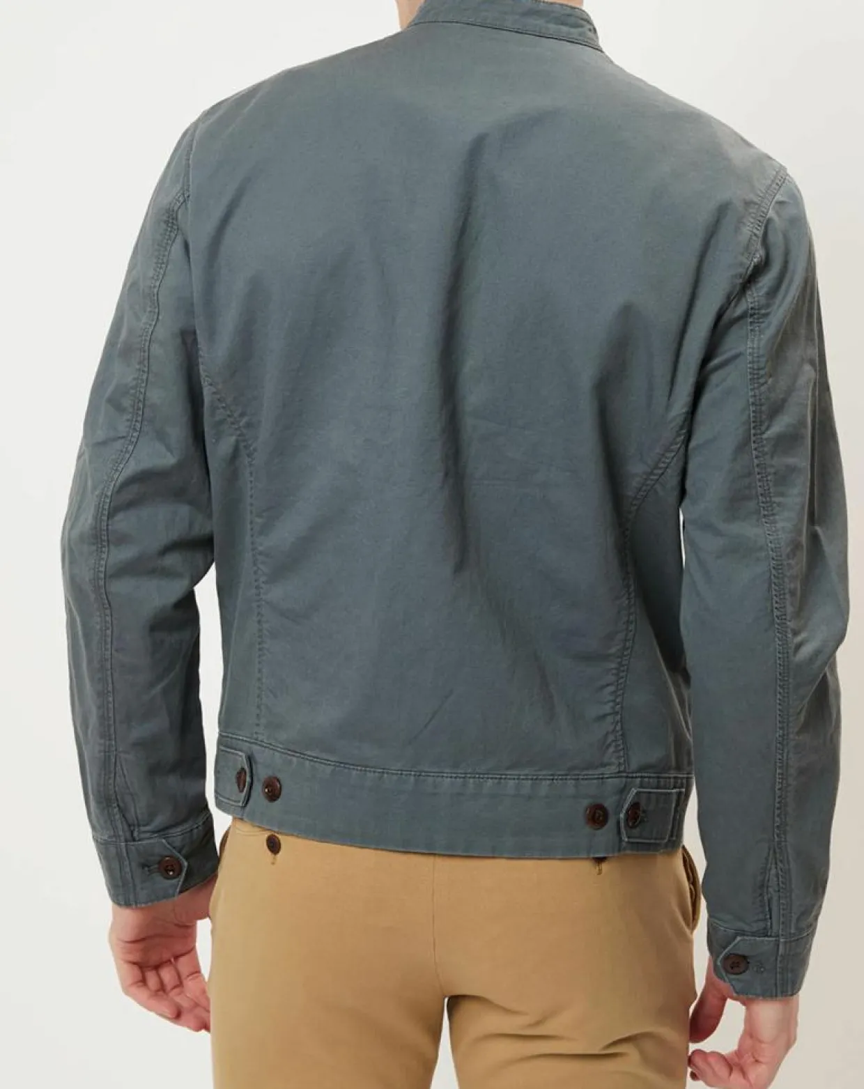 Homme Marc O'Polo Vestes, Blousons^Blouson en coton & lin kaki