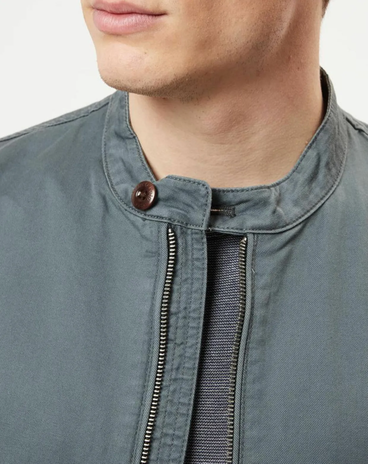 Homme Marc O'Polo Vestes, Blousons^Blouson en coton & lin kaki