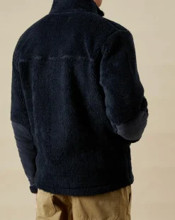 Blouson en Fausse Fourrure Zip marine-Hartford Online