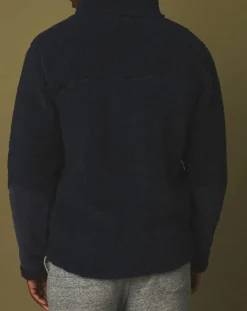 Blouson en Fausse Fourrure Zip marine-Hartford Online