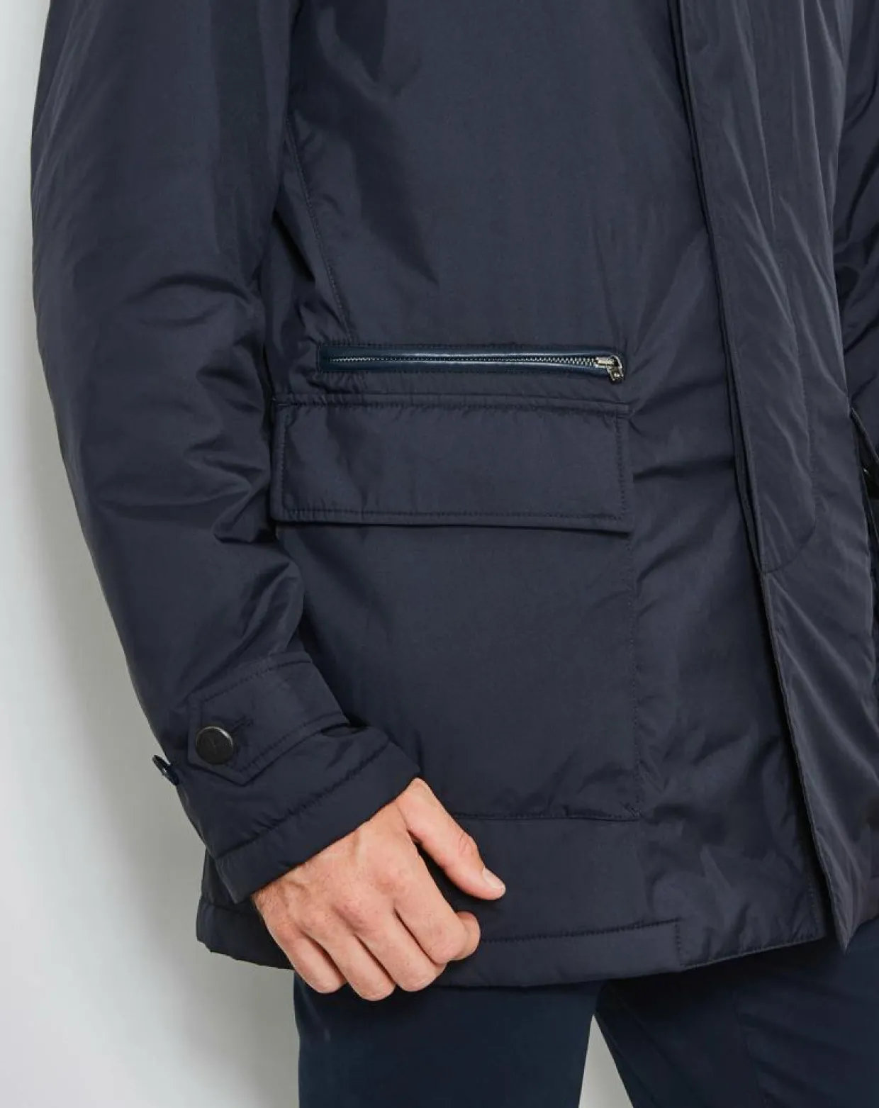 Homme Hackett London Manteaux^Blouson en flanelle Mayfair bleu marine