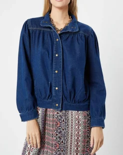 Blouson en jean bleu-Molly Bracken Best