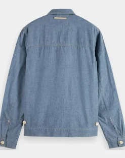 Blouson en Jean Chambray bleu-Scotch & Soda Best