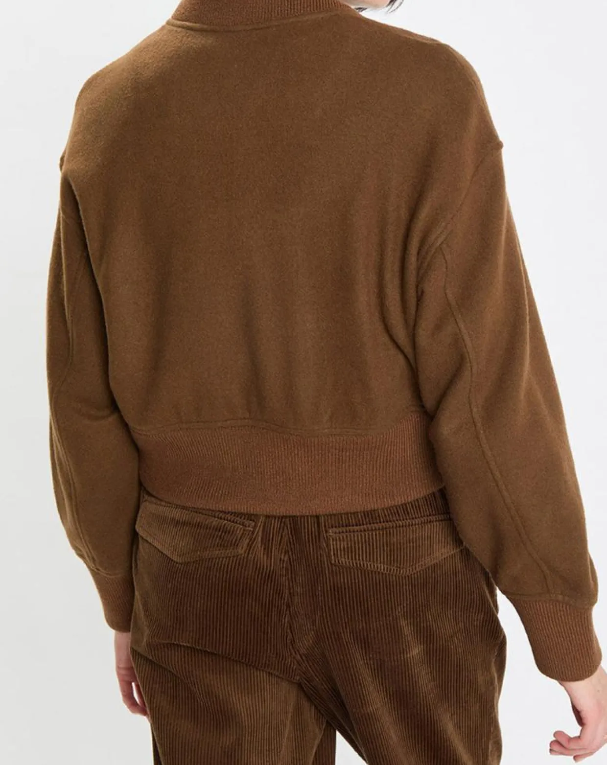 Blouson en Laine mélangée Cropped marron-Marc O'Polo Sale