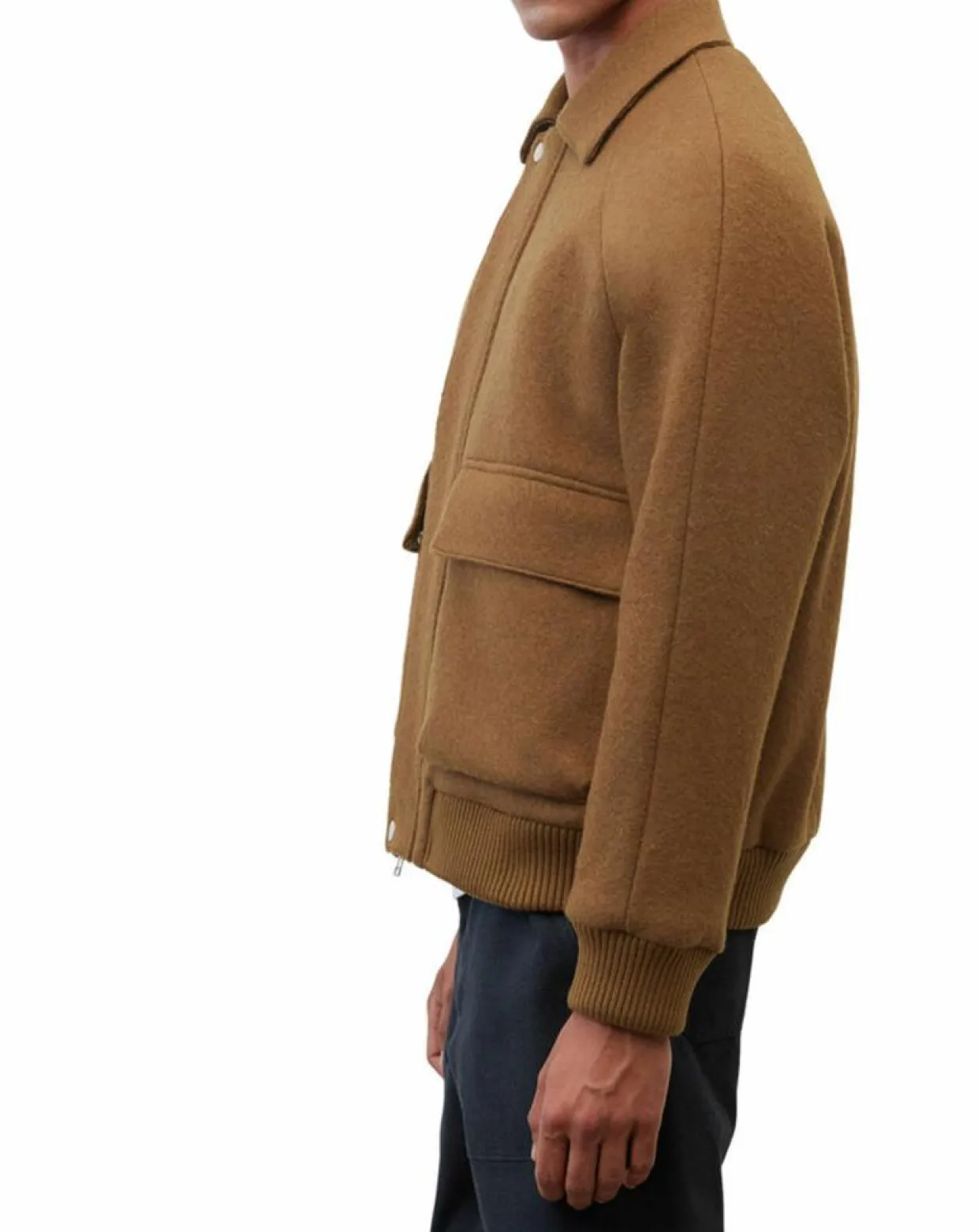 Homme Marc O'Polo Vestes, Blousons^Blouson en Laine mélangée Thermor marron