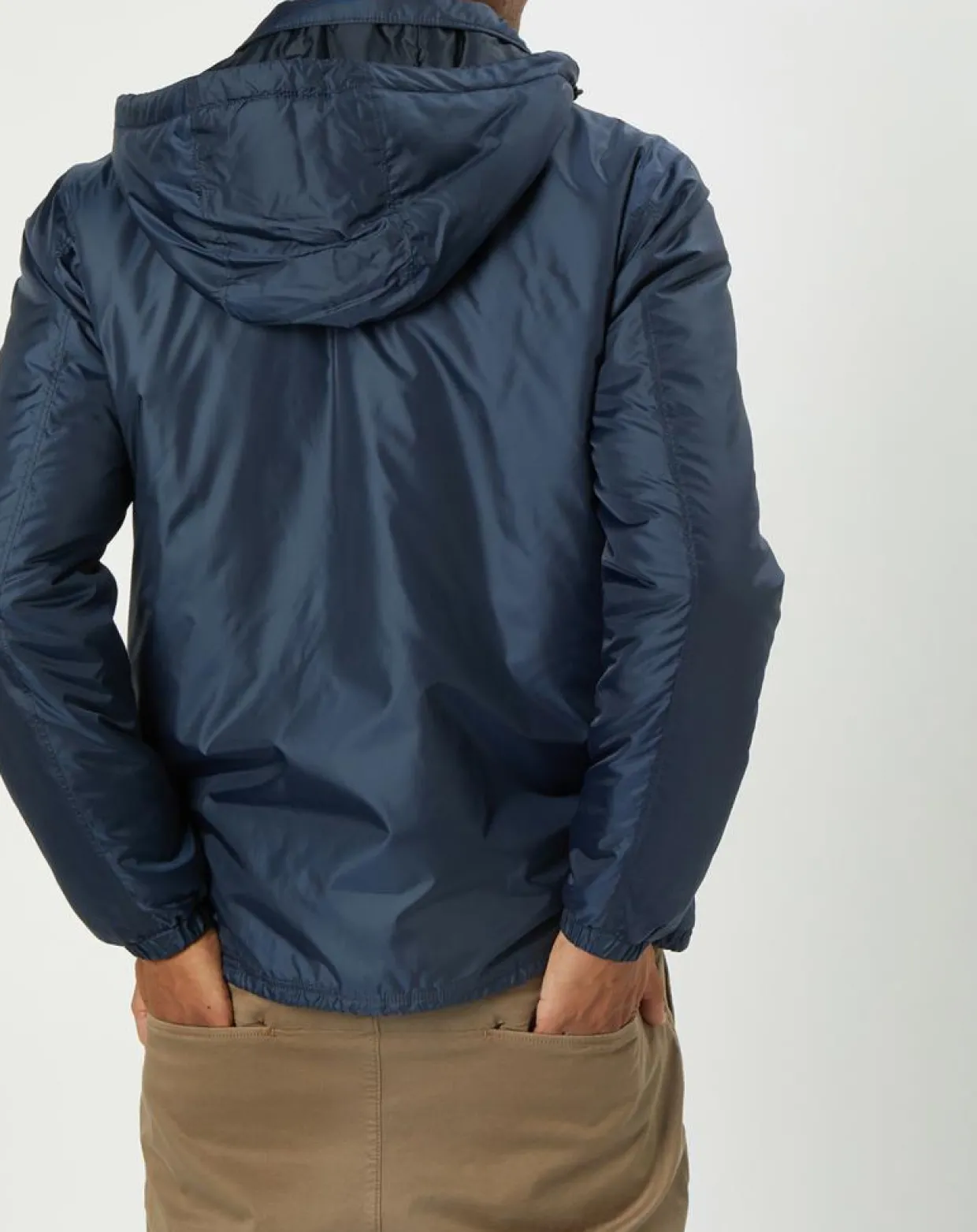Blouson en micro ripstop bleu marine-Marc O'Polo